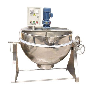 SUS304  Dairy Foods  Stainless Steel Steam Jacketed Pot Double Layer