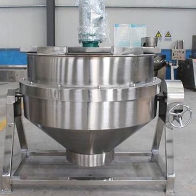 SUS304  Dairy Foods  Stainless Steel Steam Jacketed Pot Double Layer